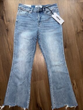 Mica Light Wash High-Rise Flare Jeans